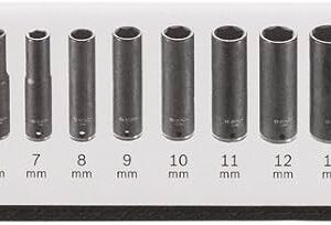 9-PIECE IMPACT SOCKET SET ¼”