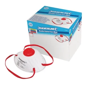 SILVERLINE MOULDED VALVED FACE MASK FFP3 NR